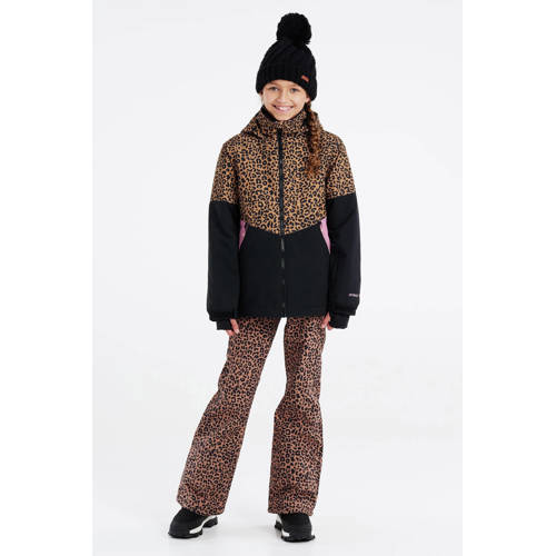 Protest ski-jack PRTOLALLA zwart camel lila Skijack Meisjes Polyester Capuchon 140