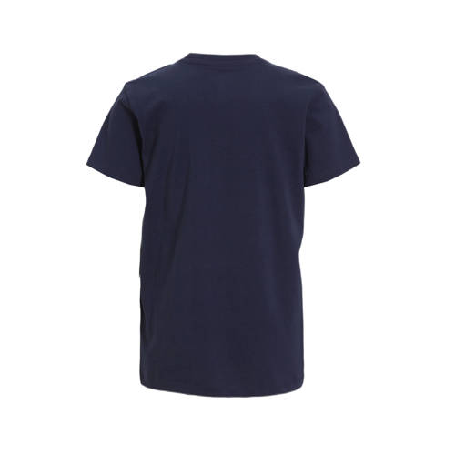 Anytime T-shirt navy Blauw Jongens Katoen Ronde hals Effen 134 140