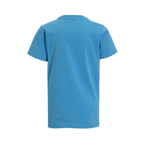 anytime T-shirt blauw Jongens Katoen Ronde hals Effen 146 152