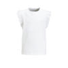 Anytime T-shirt met ruffle wit