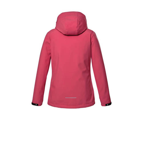 Killtec softshell jack KOS 358 roze Outdoor jas Jongens Meisjes Fleece Capuchon 140