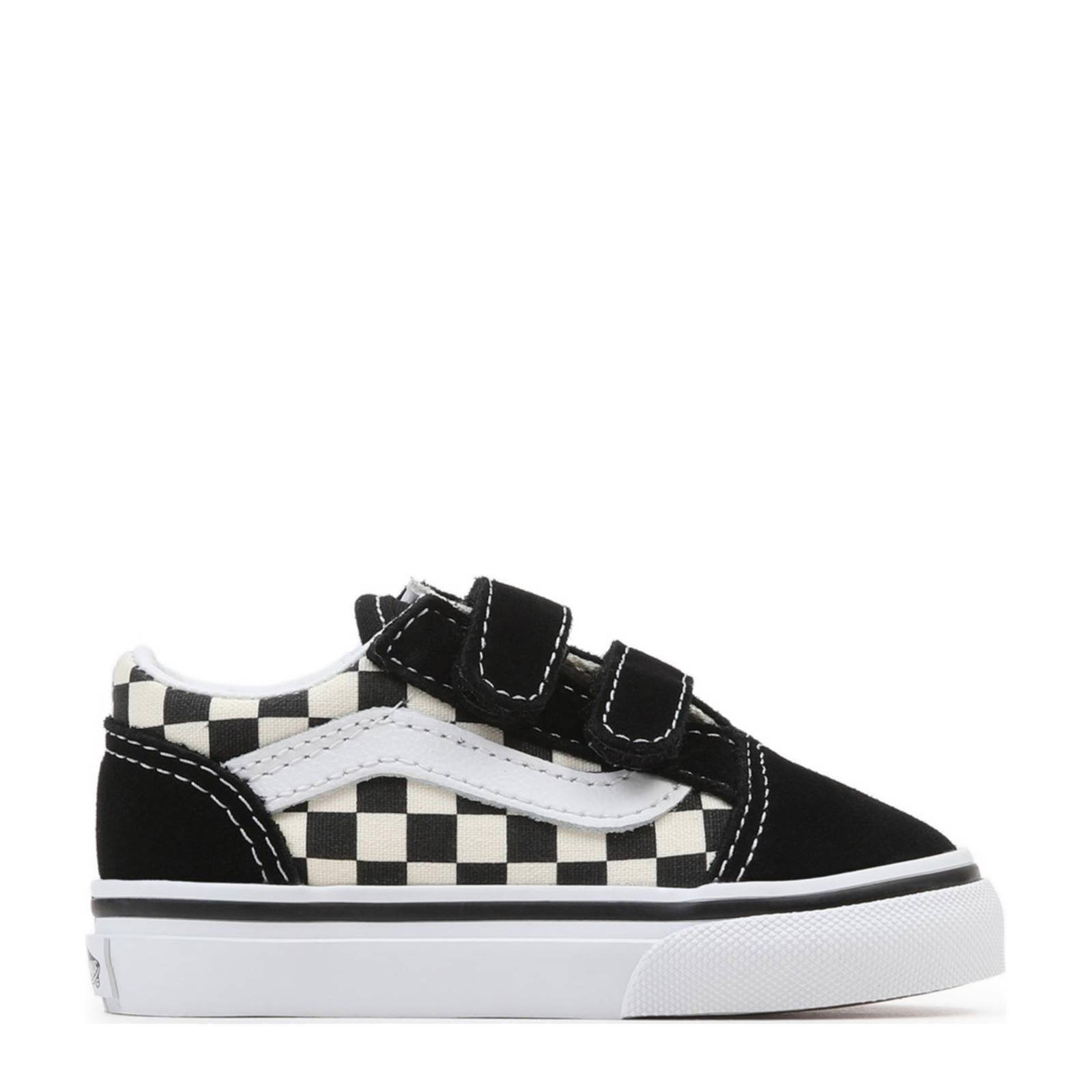 VANS Old Skool V sneakers zwart wit kleertjes