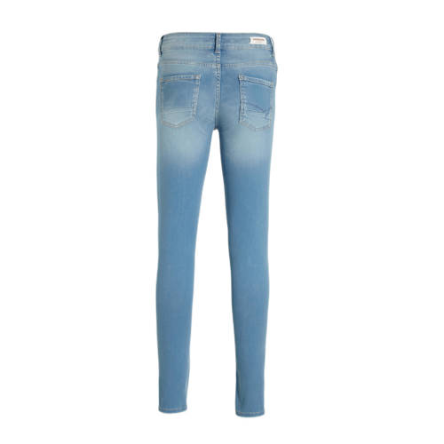 VINGINO skinny jeans Bianca medium blue denim Blauw Meisjes Katoen Effen 116