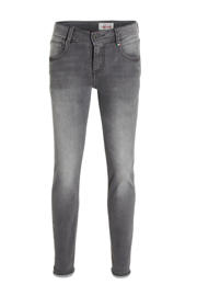thumbnail: Grey denim jongens Vingino slim fit jeans Danny vintage van katoen met regular waist