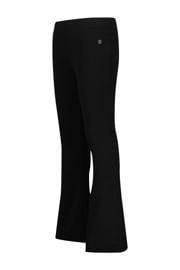 thumbnail: Zwarte meisjes Vingino flared broek Sari van katoen met regular waist en elastische tailleband