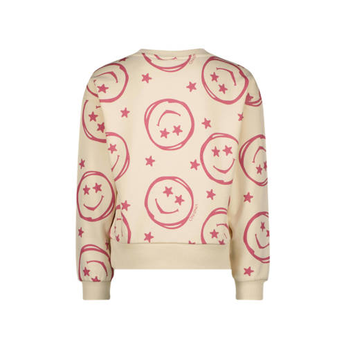 VINGINO sweater Neshanta met all over print beige roze All over print 104
