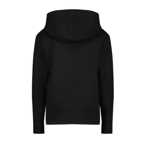 VINGINO hoodie Nanjara met tekst zwart Sweater Tekst 152