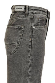 thumbnail: Grijze meisjes Raizzed wide leg jeans vintage van stretchdenim met regular waist, rits- en knoopsluiting en effen