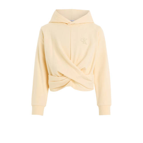 Calvin Klein hoodie met logo beige Sweater Logo