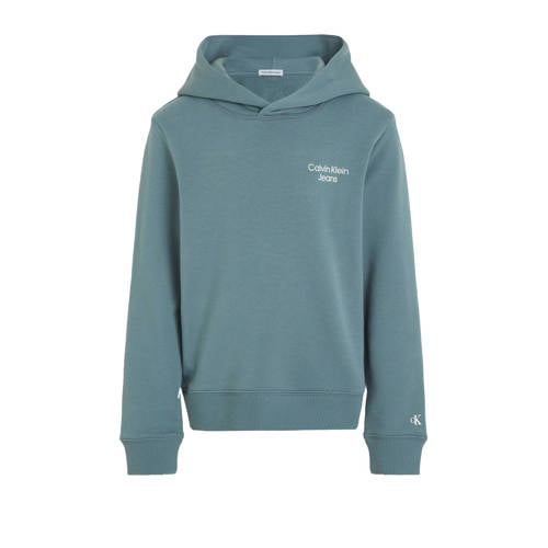 Calvin Klein hoodie met logo blauw Sweater Logo