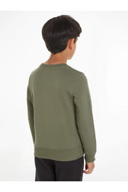 thumbnail: Calvin Klein sweater met logo mosgroen