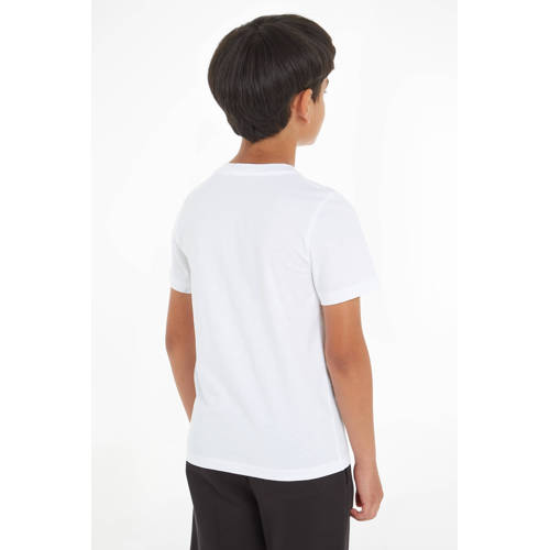 Calvin Klein T-shirt met printopdruk wit Jongens Katoen Ronde hals Printopdruk 104