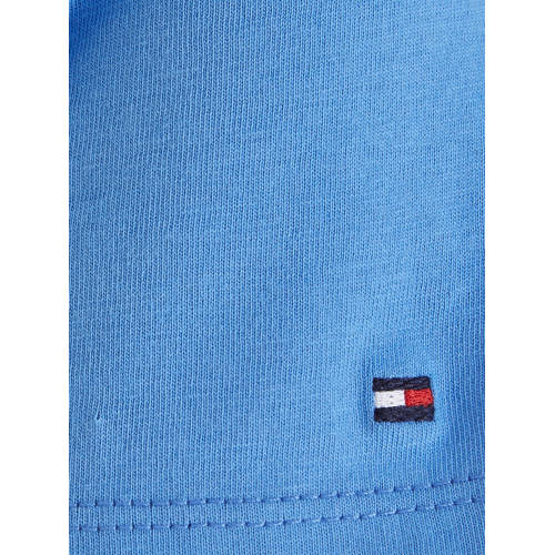 Tommy Hilfiger T-shirt met logo lichtblauw Meisjes Katoen Ronde hals Logo 104