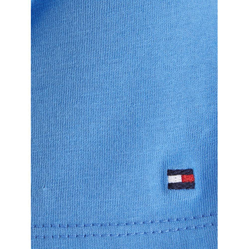 Tommy Hilfiger T-shirt met logo lichtblauw Meisjes Katoen Ronde hals Logo 104