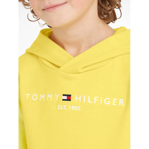 Tommy Hilfiger hoodie geel Sweater Effen 104 | Sweater van