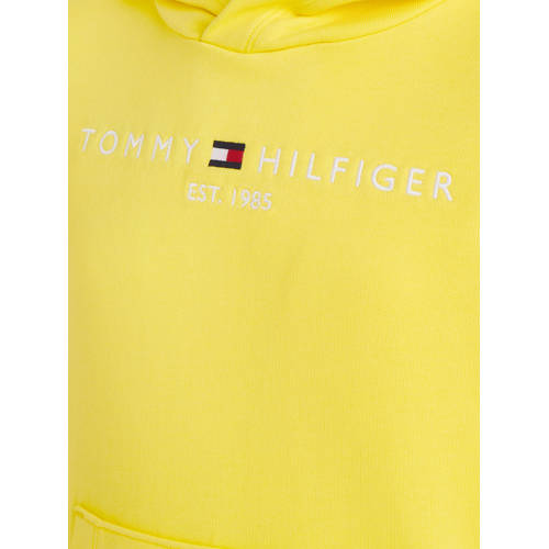 Tommy Hilfiger hoodie geel Sweater Effen 140 | Sweater van