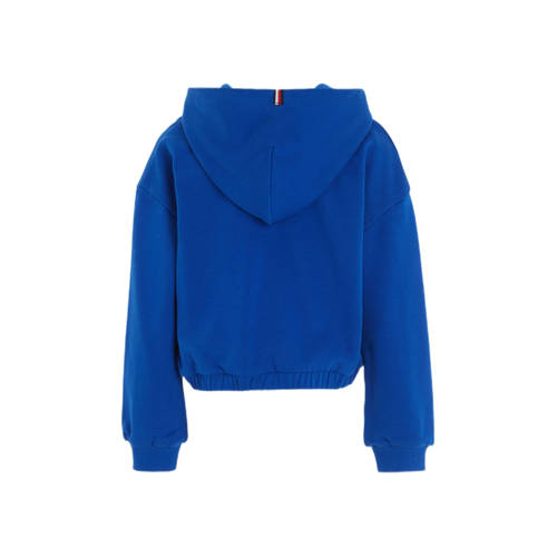 Tommy Hilfiger hoodie met tekst felblauw Sweater Tekst 110