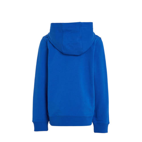 Tommy Hilfiger hoodie met tekst felblauw Sweater Tekst 128