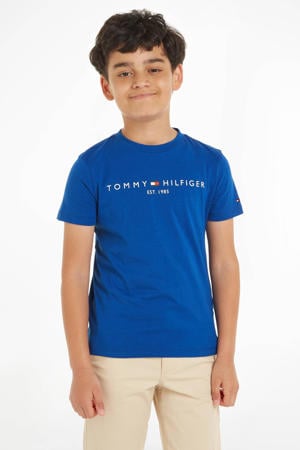 T-shirt met tekst felblauw