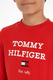 thumbnail: Tommy Hilfiger sweater met tekst felrood