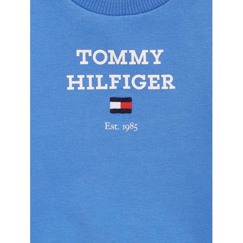 Tommy Hilfiger sweater + joggingbroek lichtroze Shirt + broek Blauw Logo 74
