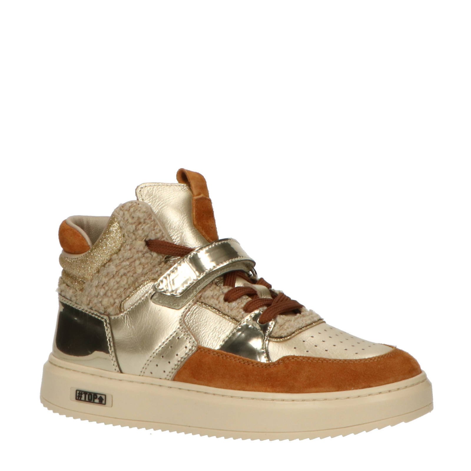 Sneakers wit met discount zilver