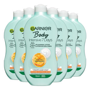 Body Intensive 7 Days Verzorgende Bodylotion met Mango-extract en Probiotica - voordeelverpakking - 6 x 400 ml