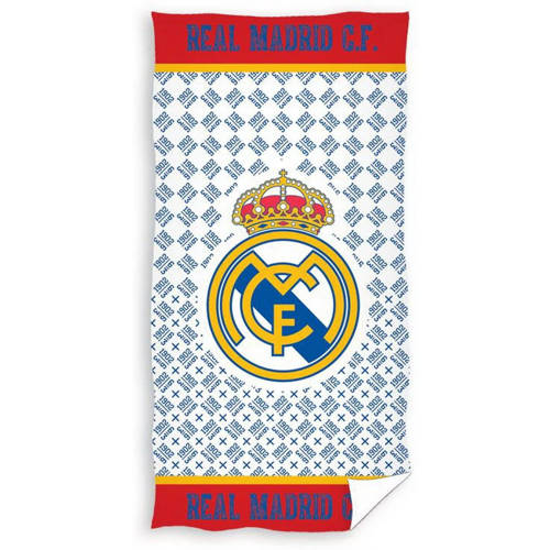 Real Madrid kinderstrandlaken (70x140 cm) Wit | Kinderstrandlaken van Real Madrid