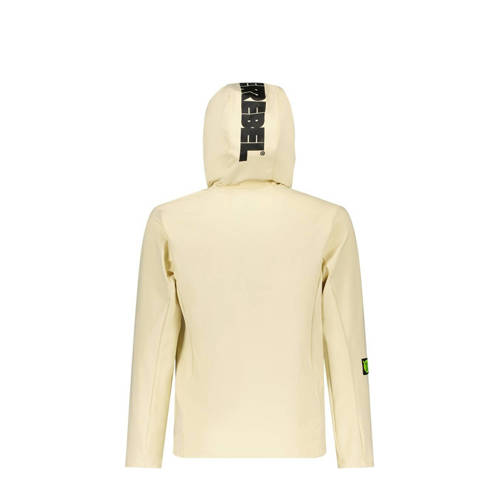 SuperRebel jas Travis beige Jongens Katoen Capuchon Effen 116