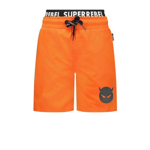 SuperRebel zwemshort oranje Jongens Gerecycled polyester Effen