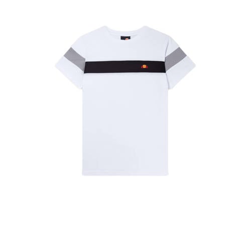 Ellesse T-shirt Caserio wit Jongens/Meisjes Katoen Ronde hals Meerkleurig - 128-134