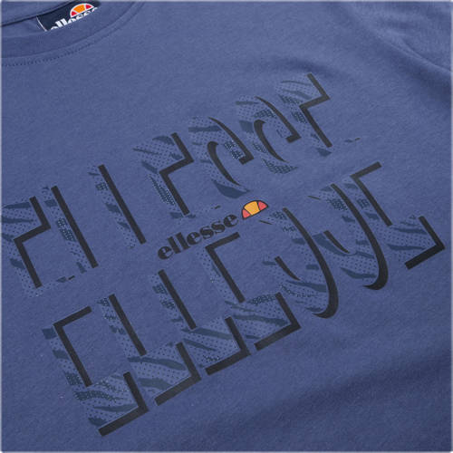 Ellesse T-shirt Tigeria donkerblauw Jongens Meisjes Katoen Ronde hals Printopdruk 140-146