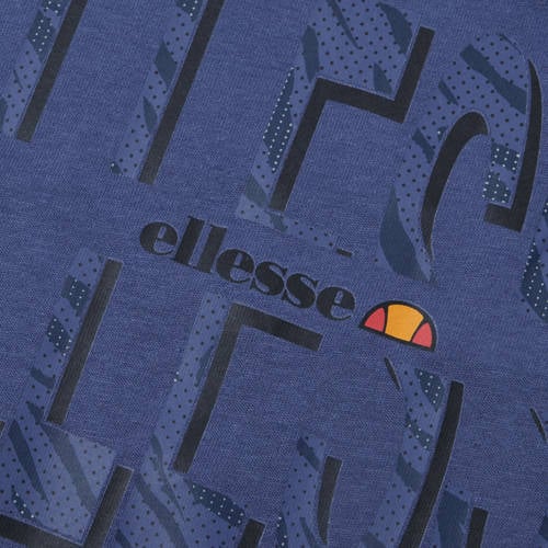 Ellesse T-shirt Tigeria donkerblauw Katoen Ronde hals Printopdruk 140-146