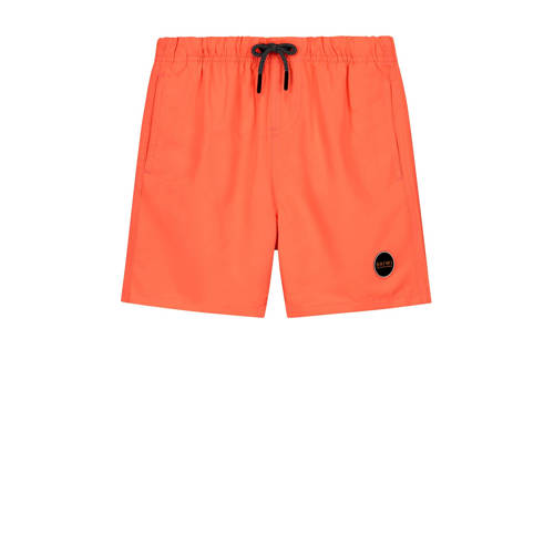 Shiwi zwemshort Mike neon oranje Jongens Gerecycled polyester Effen