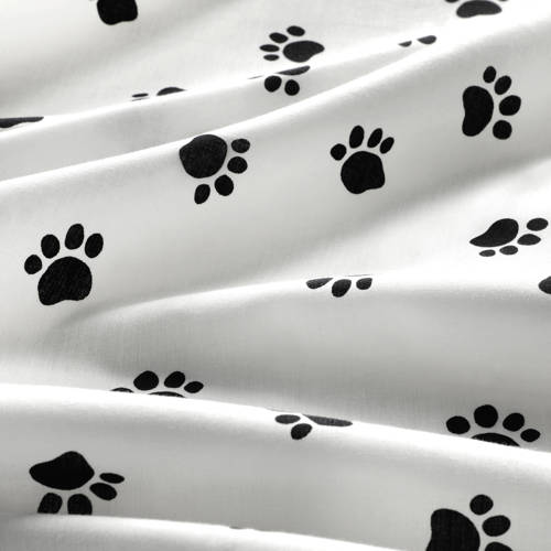 NOUS Kids katoenen dekbedovertrek peuter Panda (120x150 cm) Wit Dierenprint