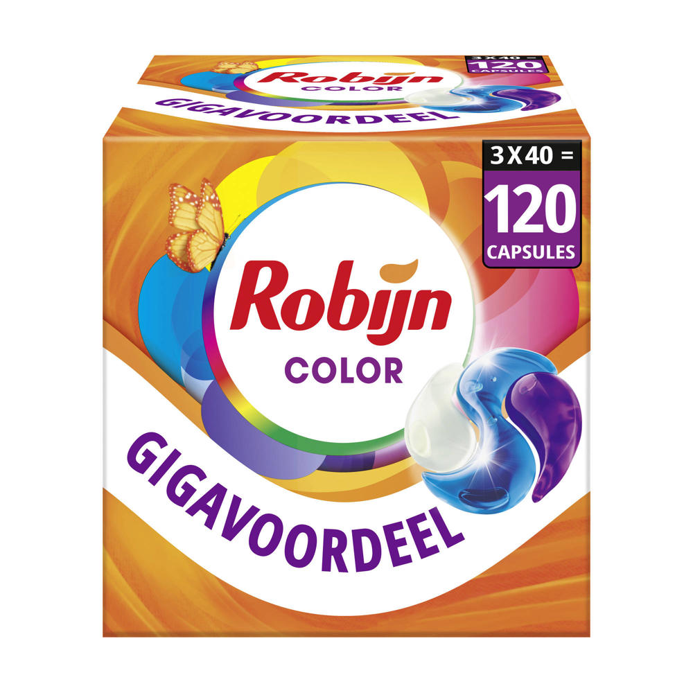 Robijn Classics Color 3-in-1 wascapsules - 3 x 40 wasbeurten - 120 wasbeurten