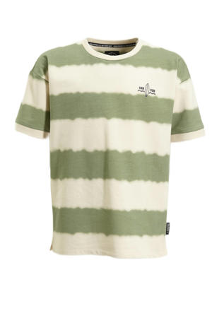 tie-dye T-shirt Peker groen