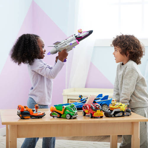 Paw Patrol The Mighty Movie Brandweerauto met licht en geluid met Marshall Auto- speelset