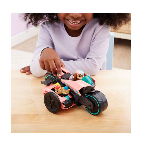 Paw Patrol The Mighty Movie Motorfiets Speelgoedvoertuig met speelfiguren Auto- speelset