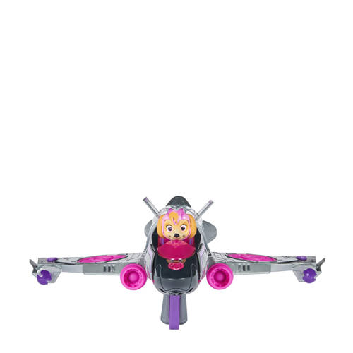 Paw Patrol The Mighty Movie Transformerende Skyes Vliegtuig met licht en geluid Auto- speelset