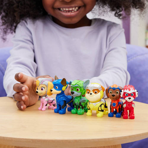 Paw Patrol The Mighty Movie cadeaupakket met 6 verzamelbare actiefiguren Speelfiguur