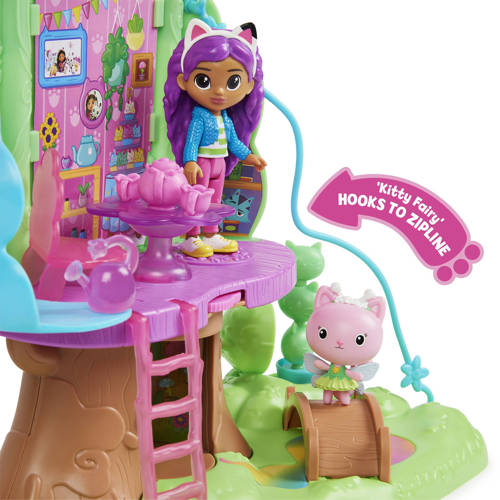 Gabby's Dollhouse Gabby en Kitty Fee's Boomhut Speelset