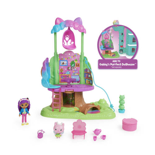 Gabby's Dollhouse Gabby en Kitty Fee's Boomhut Speelset
