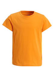 thumbnail: Oranje meisjes anytime basic T-shirt van katoen met effen, korte mouwen en ronde hals