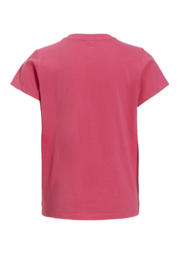thumbnail: Roze meisjes anytime basic T-shirt van katoen met effen, korte mouwen en ronde hals