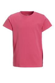 thumbnail: Roze meisjes anytime basic T-shirt van katoen met effen, korte mouwen en ronde hals