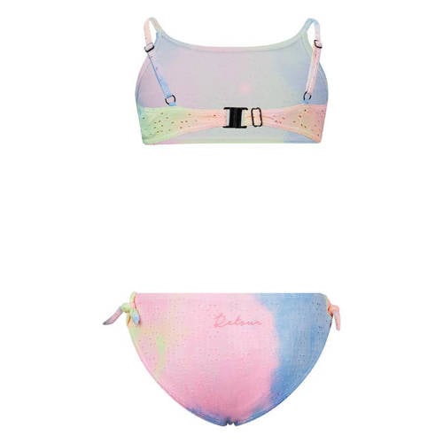 Retour Jeans crop bikini Rachel roze geel blauw Meisjes Polyester Tie-dye 116