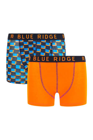   boxershort - set van 2 blauw/oranje