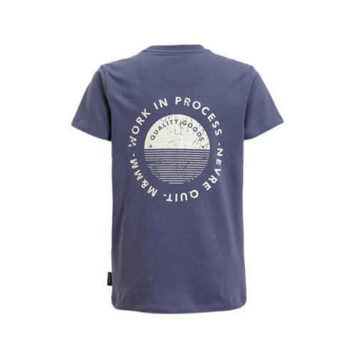 Me & My Monkey T-shirt Patrick met printopdruk donkerblauw Jongens Katoen Ronde hals 110 116