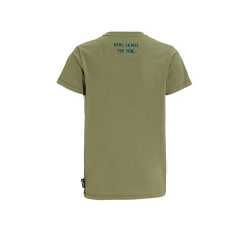 Me & My Monkey T-shirt Puck met printopdruk groen Jongens Katoen Ronde hals 110 116
